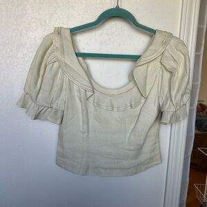 Courtney Grow X Antonio Melani Cream Women's Top